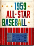 1959 MLB All-Star Game at Pittsburgh Official Program with Ticket