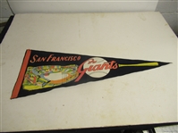 C. 1960 1st Year Candlestick Park (SF) Plush Full Size Pennant