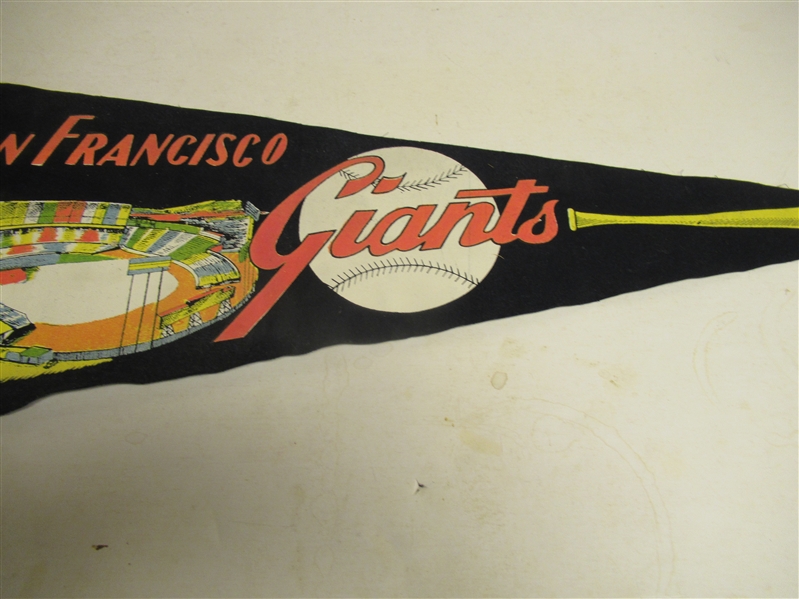 C. 1960 1st Year Candlestick Park (SF) Plush Full Size Pennant