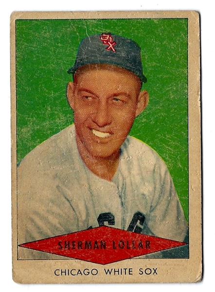 1954 Sherman Lollar (Chicago White Sox) Red Heart Dog Food Card