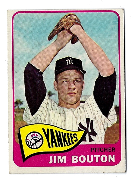 1965 Jim Bouton (NY Yankees) Topps Baseball Card