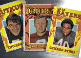 1970 Topps Football Posters Lot of (3) - Sayers, Butkus & Jurgensen