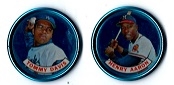 1964 Topps Metal Coins Lot - Aaron & T. Davis