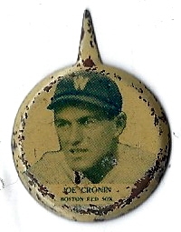 1938 Joe Cronin (HOF) Our National Game Pin - PM 8 Designation