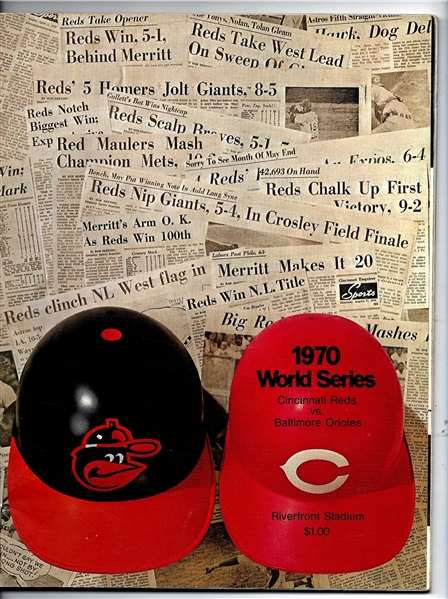 1970 World Series Program (Cincinnati Reds vs. Baltimore O's) Program at Cincinnati