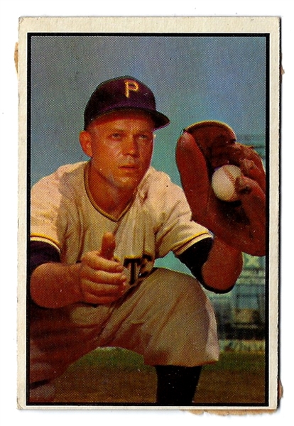 1953 Clem Koshorek (Pittsburgh Pirates) Bowman Color Card