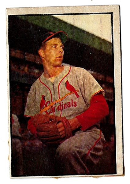 1953 Cloyd Boyer (St. Louis Cardinals) Bowman Color Baseball Card