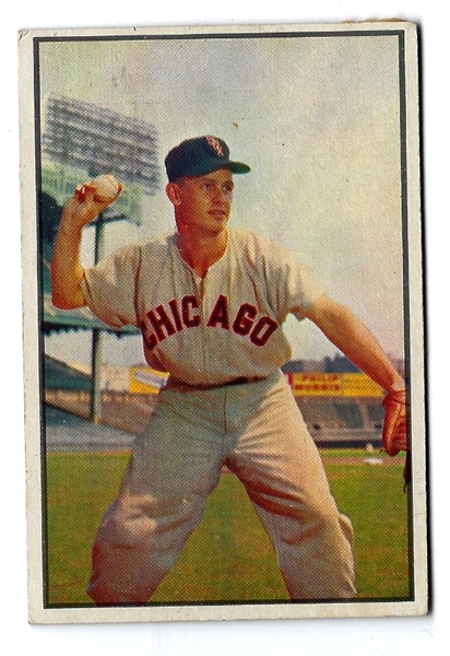 1953 Nellie Fox (HOF) Bowman Color Baseball Card