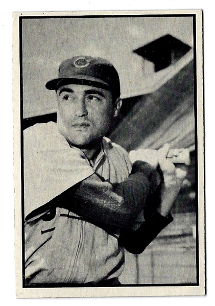 1953 Bob Ramazotti (Chicago Cubs) Bowman BxW Baseball Card 