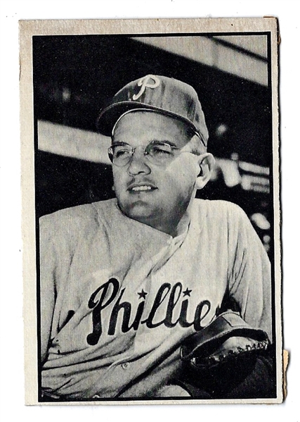 1950 Jim Konstanty (Philadelphia Phillies) Bowman BxW Baseball Card