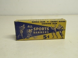 1949-50 Paris Gum Empty Baseball Candy Box 