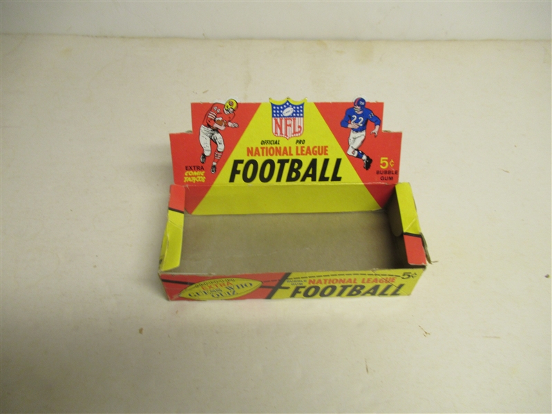 1966 Philadelphia Football Empty Wax Display Box