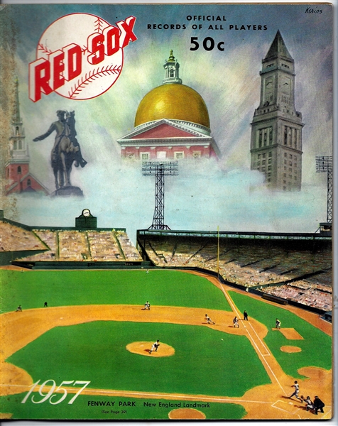 1957 Boston Red Sox Official Yearbook