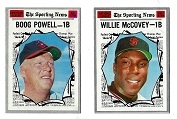 1970 The Sporting News Topps All-Star Cards - lot of (2) - Boog Powell & Willie McCovey