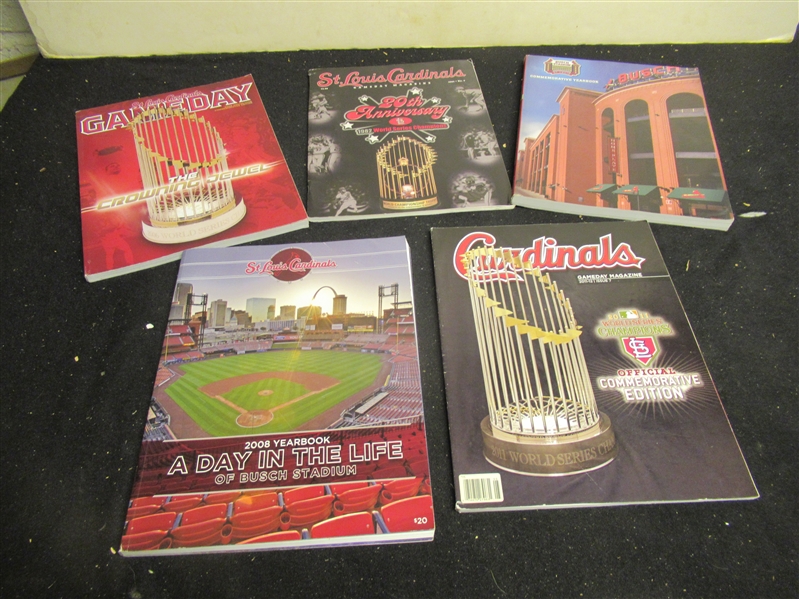 1980's - 2000's St. Louis Cardinals Big Lot of Publications