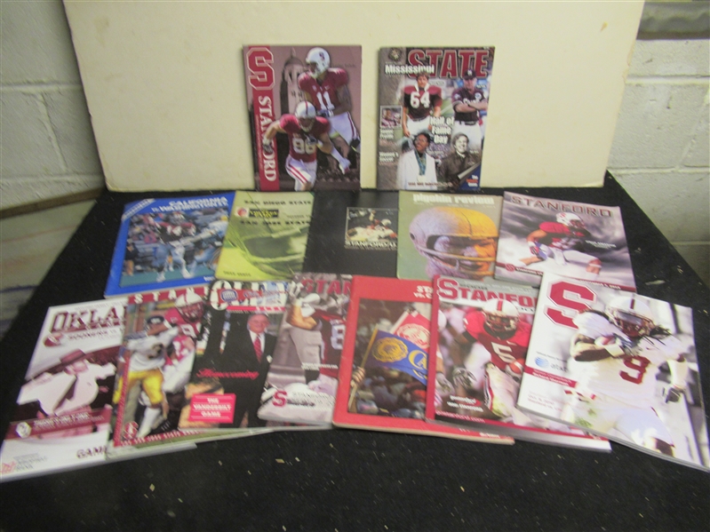 1970 - 2013 Big lot of (12) College Football Programs