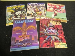 1983 - 1996 SF 49'ers (NFL) Football Program Lot of (5)