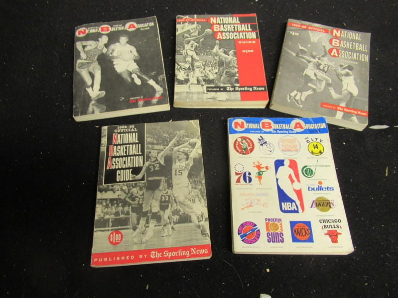 The Sporting News NBA Official Guides Lot of (5) 