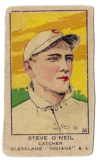 1919-21 W514 Steve O'Neill Baseball Strip Card