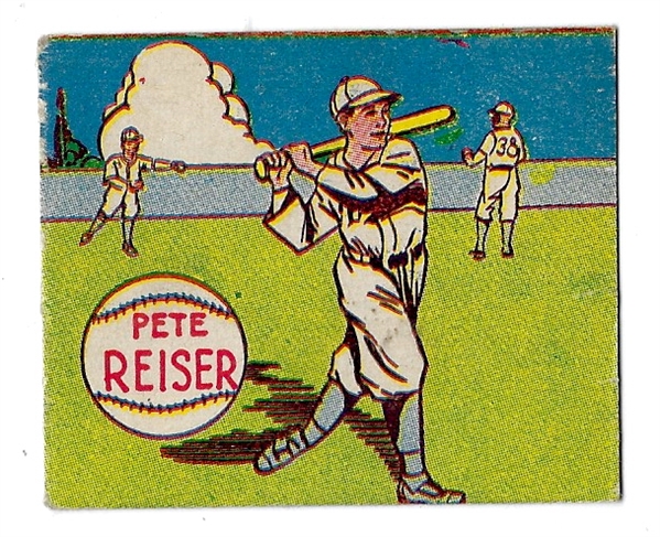 1943 MP & Co. R302 - Pete Reiser (Brooklyn Dodgers) - Baseball Card