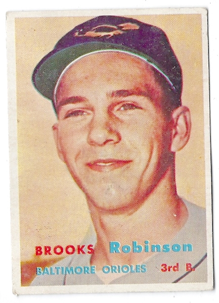 1957 Brooks Robinson (HOF) Topps Rookie Card