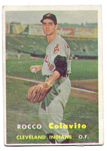 1957 Rocky Colavito (Cleveland Indians) Topps Rookie Card