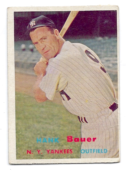 1957 Hank Bauer (NY Yankees) Topps Baseball Card