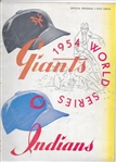 1954 World Series Program (Cleveland Indians vs. NY Giants) at New York