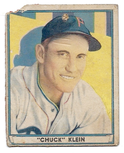 1941 Chuck Klein (HOF - Philadelphia Phillies) Play Ball Card