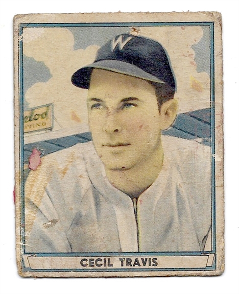 1941 Cecil Travis (Washington Senators) Play Ball Card