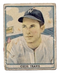 1941 Cecil Travis (Washington Senators) Play Ball Card
