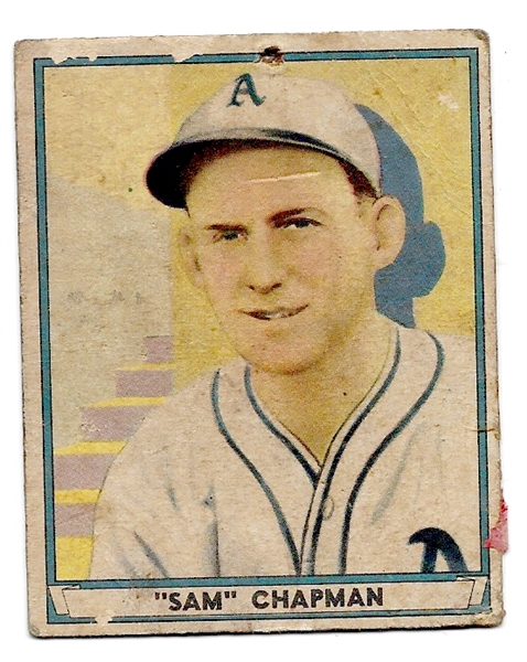 1941 Sam Chapman (Philadelphia Athletics) Play Ball Card 