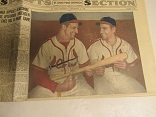 1949 Stan Musial (HOF - Cardinals) St. Louis Post-Dispatch Getting Ready for Flag Series