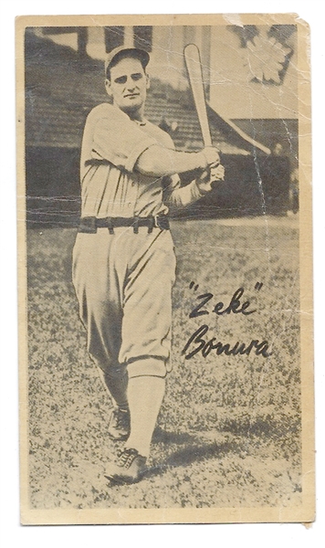 1936 Zeke Bonura (Chicago White Sox) Goudey Premium 