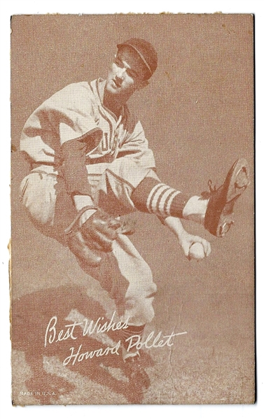 1939 - 46 W462 Exhibit Salutation Card - Howie Pollet (St. Louis Cards) 