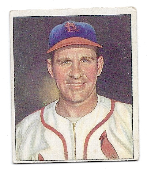 1950 Enos Slaughter (HOF) Bowman Baseball Card