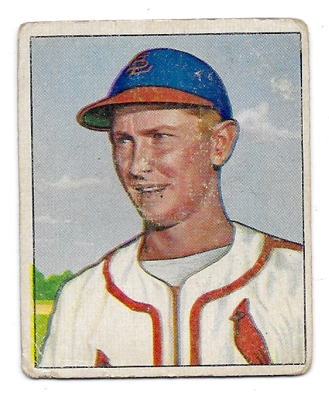 1950 Red Schoendienst (HOF) Bowman Baseball Card