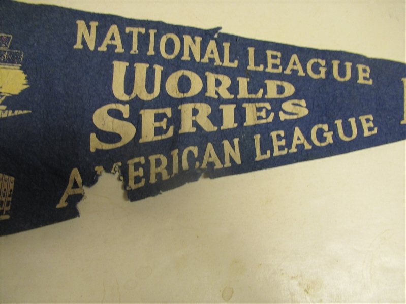 1957 World Series (NY Yankees vs. Milwaukee Braves) Full Size Pennant