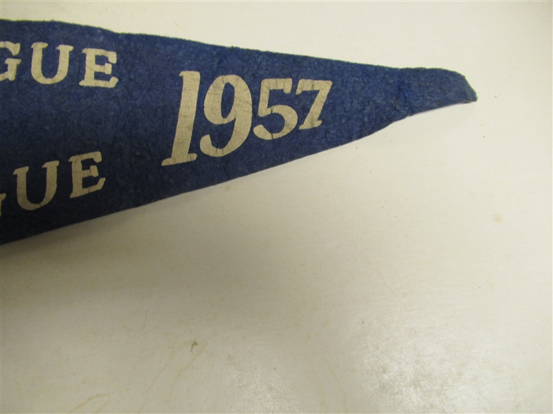 1957 World Series (NY Yankees vs. Milwaukee Braves) Full Size Pennant