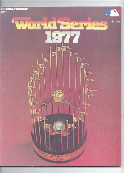 1977 World Series (NY Yankees vs. LA Dodgers) Official Program - Game #2