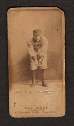 1887 - 1890 Old Judge N172 - Long, H. - Vintage Tobacco Card