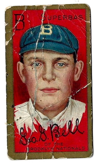 1911 T205 Gold Border George Bell (Sweet Caporal Back) Tobacco Card