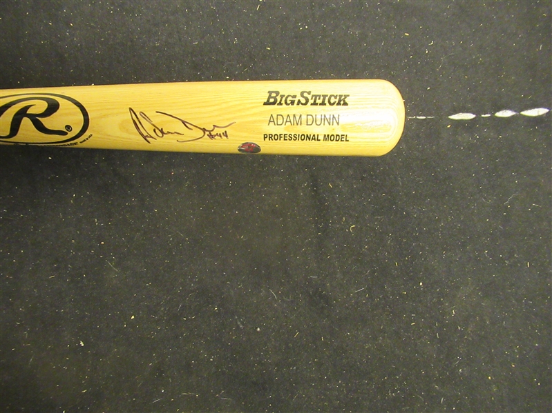 Adam Dunn (Cincinnati Reds) Autographed Rawlings Big Stick Adirondack Baseball Bat