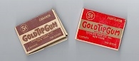 1930's Gold Tip Gum Lot of (2) 5 Cent Empty Display Boxes - 