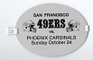 1993 SF 49'ers vs. Phoenix Cardinals (NFL) On Field Arm Band Media Pass