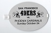 1993 SF 49ers vs. Phoenix Cardinals (NFL) On Field Arm Band Media Pass