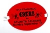 1995 SF 49'ers (NFL) vs. Atlanta Falcons Media Armband Pass 