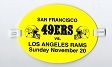 1994 SF 49'ers (NFL) vs. LA Rams Media Sideline Armband Pass