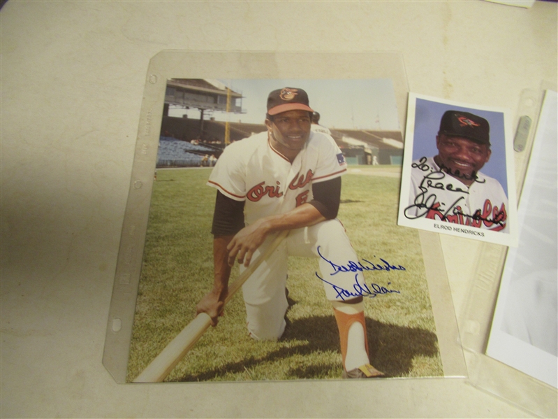 Baltimore Orioles (MLB) Autographed Photo Lot