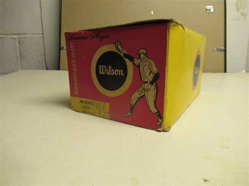 1960's Jim Gentile (Baltimore Orioles) Wilson A2781 Empty Baseball Glove Box